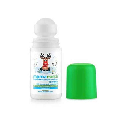 Mamaearth Baby Breathe Easy Vapour Roll-On For Relieves Congestion &amp; Promotes Easy Breathing