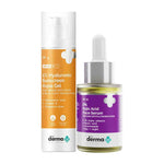 The Derma Co 2% Kojic Acid Face Serum & 1% Hyaluronic Sunscreen Aqua Gel SPF 50 Combo