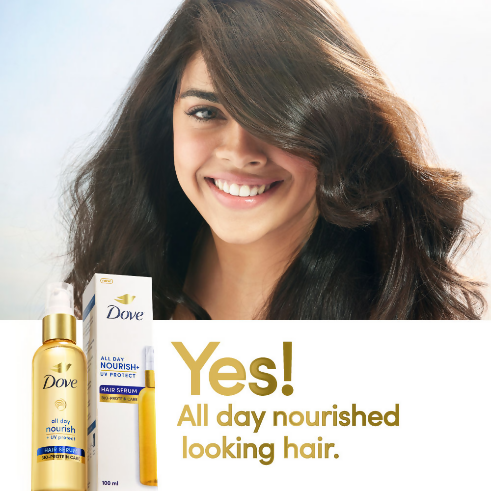 Dove All Day Nourish + UV Protect Hair Serum With Bio Protein Care