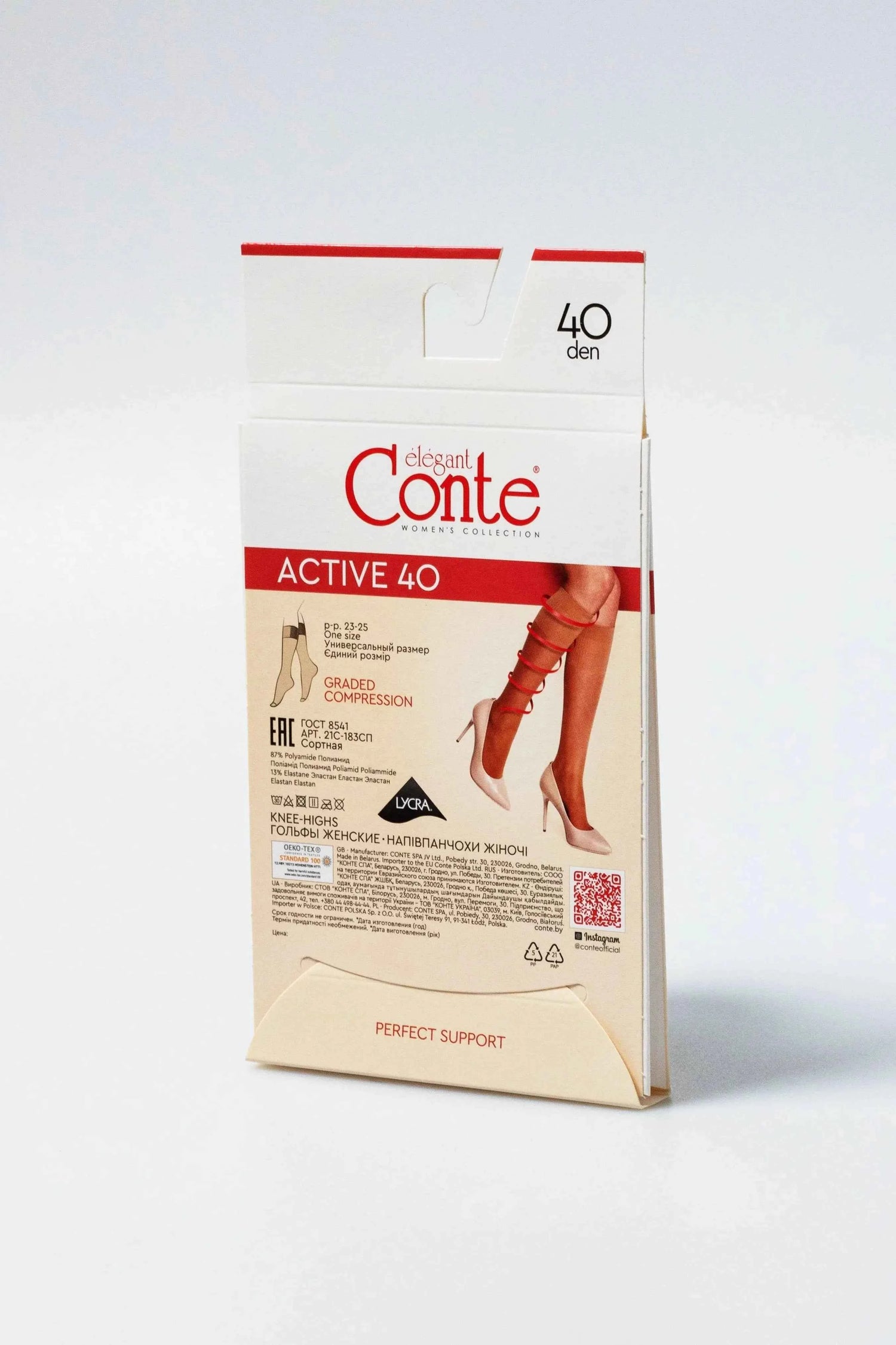 Knee Highs Conte Active 40 Den (1 pair)