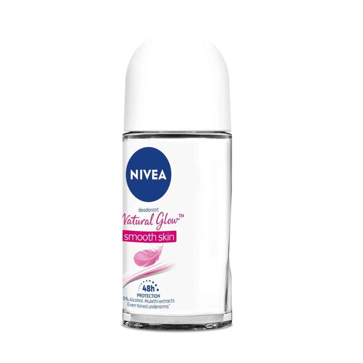 Nivea Natural Glow Smooth Skin Deodorant Roll On For Women