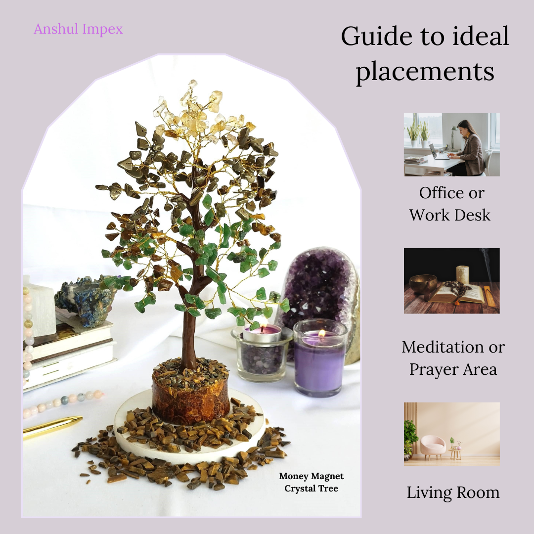 Money Magnet Gemstone Tree, Crystal Tree Of Life.