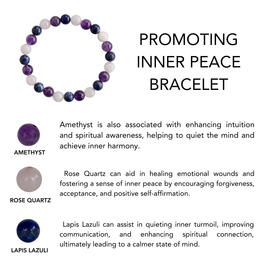 Promoting INNER PEACE Crystal Bracelet (Calmness and Compassion)  DestGlow