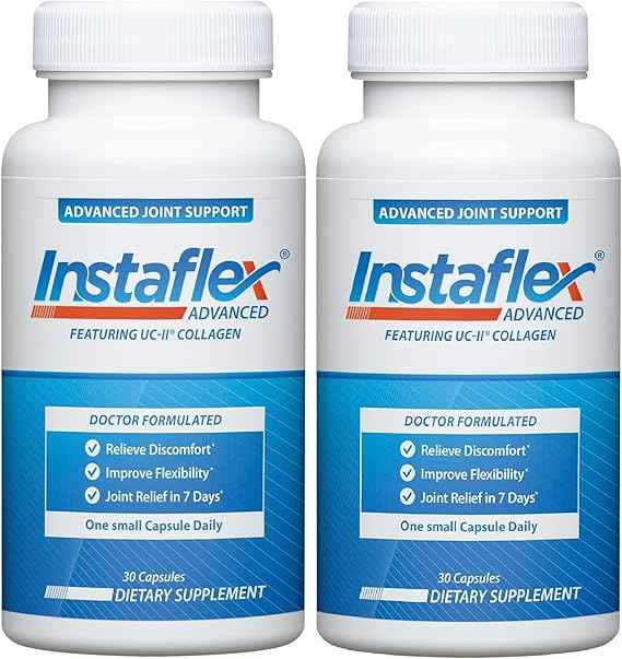 Instaflex Advanced Joint Support Nutritional Supplement Capsule with Doctor Formulated Joint Relief Supplement, Featuring UC-II Collagen &amp; 5 Other Joint Discomfort Fighting Ingredients, 60 Ct