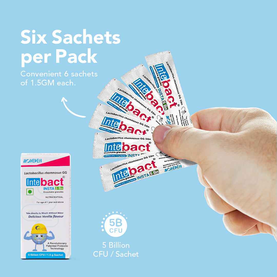 Dr Morpen Intebact Insta Probiotic 5Bn (1.5Gm) - 6 Sachets