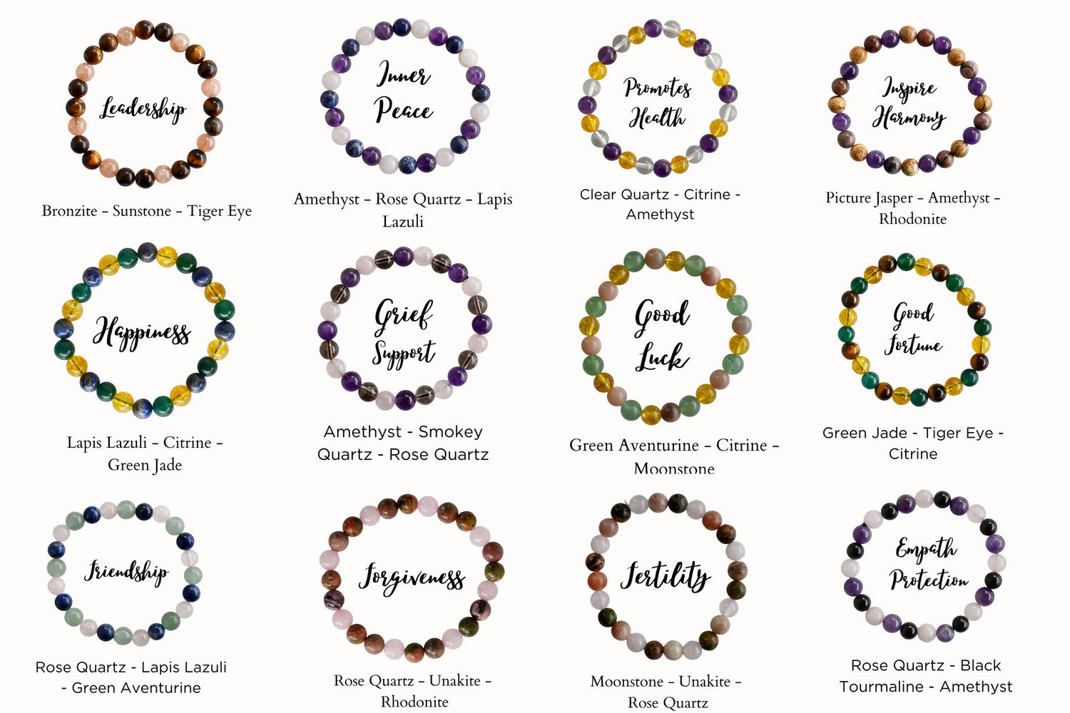 Promote COURAGE Crystal Bracelet (Creativity and Intuition)  DestGlow