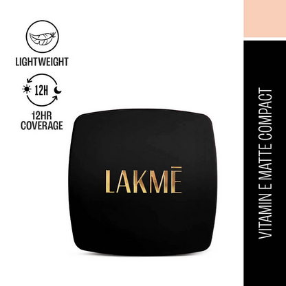 Lakme Forever Matte Compact, Smooth Finish - Pearl