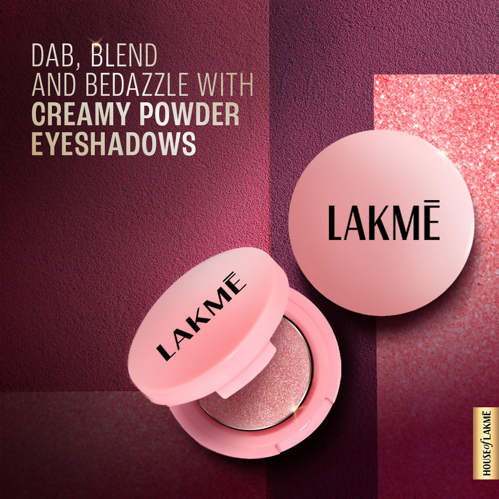 Lakme 9 To 5 Eyeconic Cream Powder Eyeshadow Stack - Pink Beauty
