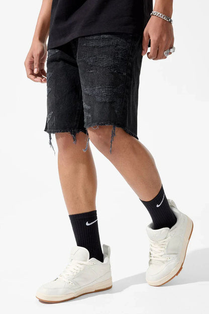 Jordan Craig Riverside Denim Shorts - Black Shadow by Denim Exchange