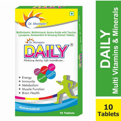 Dr. Morepen Daily Multivitamin Tablets for Women &amp; Men, Multivitamins &amp; Minerals Supplement