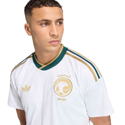 Adidas Mens Saudi Arabia 26 Away Jersey - White by Denim Exchange