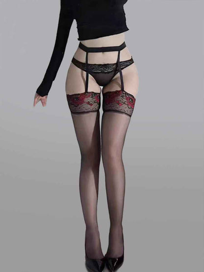 High-Waist Garter Stockings
