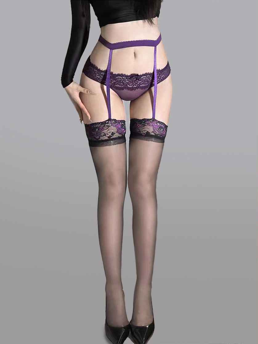 High-Waist Garter Stockings - accessories