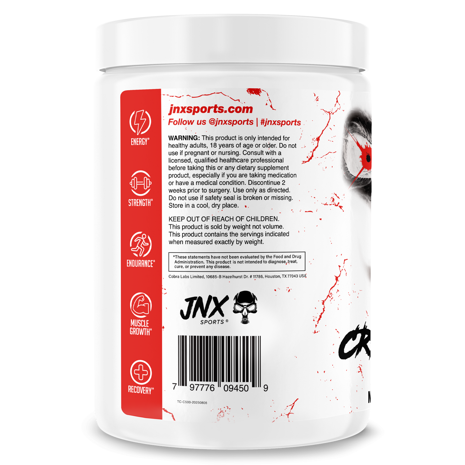 The Curse! Creatine Monohydrate by JNX Sports