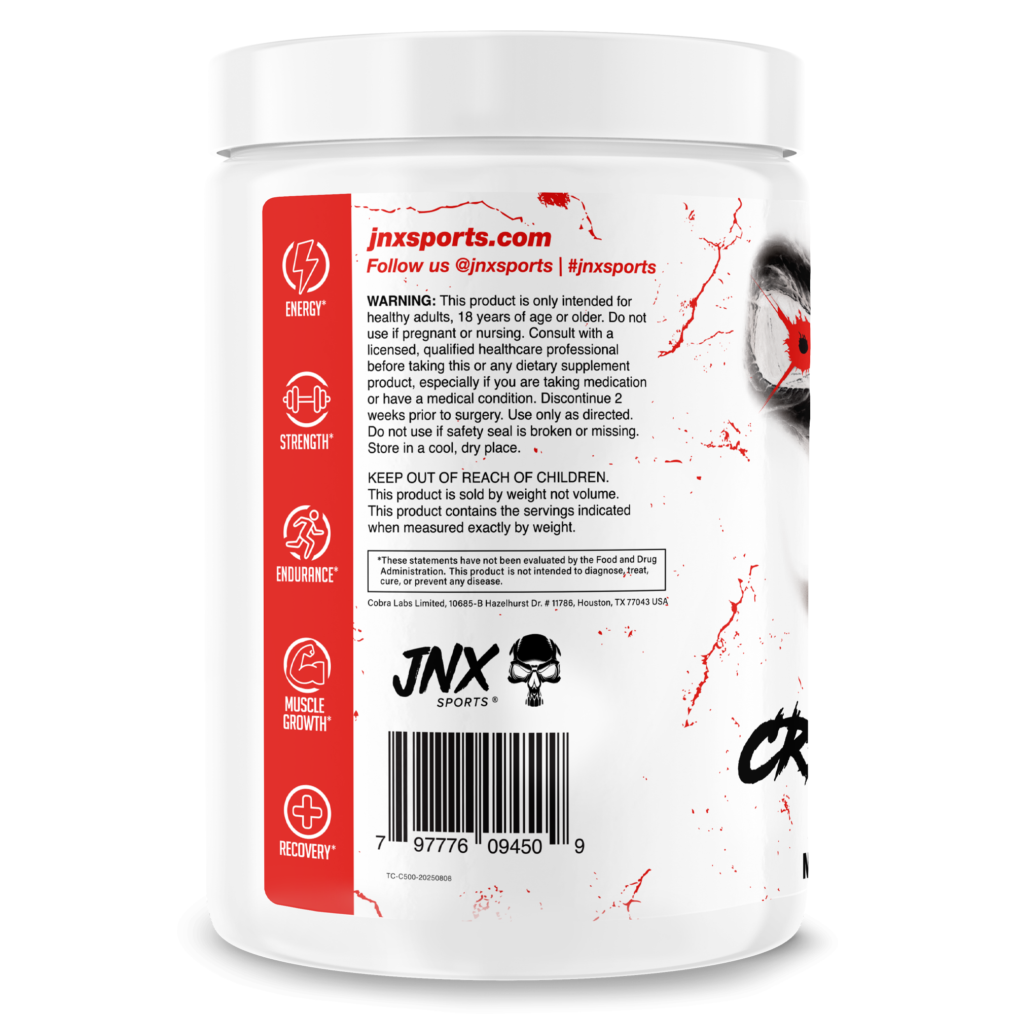 The Curse! Creatine Monohydrate by JNX Sports
