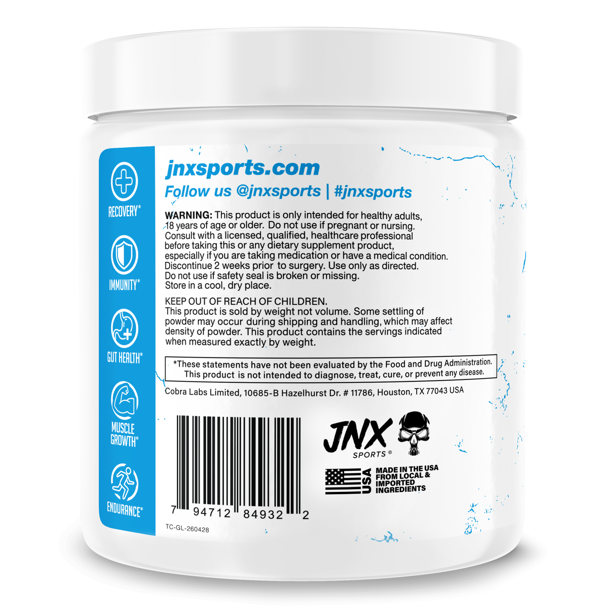 The Curse! Micronized Glutamine by JNX Sports