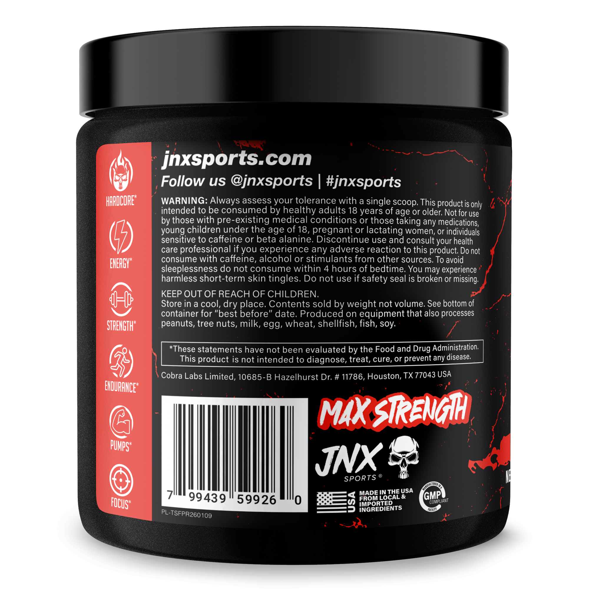 The Shadow! Pre-Workout by JNX Sports