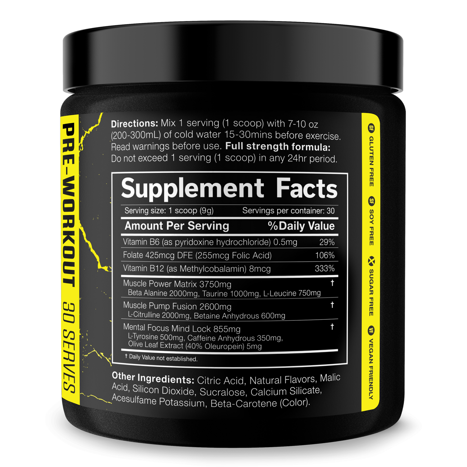 The Shadow! Pre-Workout by JNX Sports