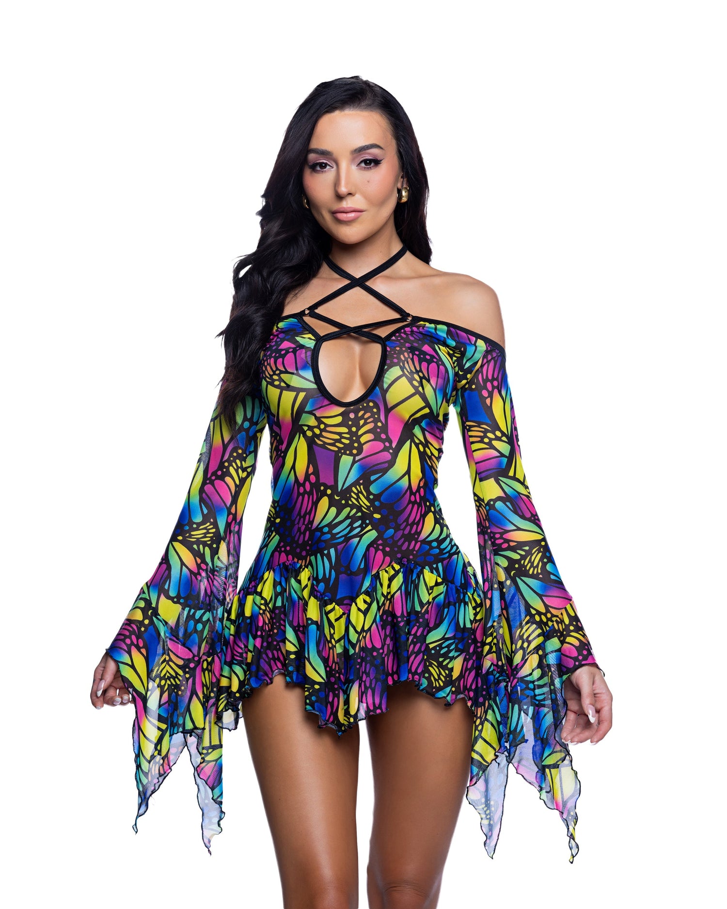 Flow Dress Bell Sleeve by Rave Fix
