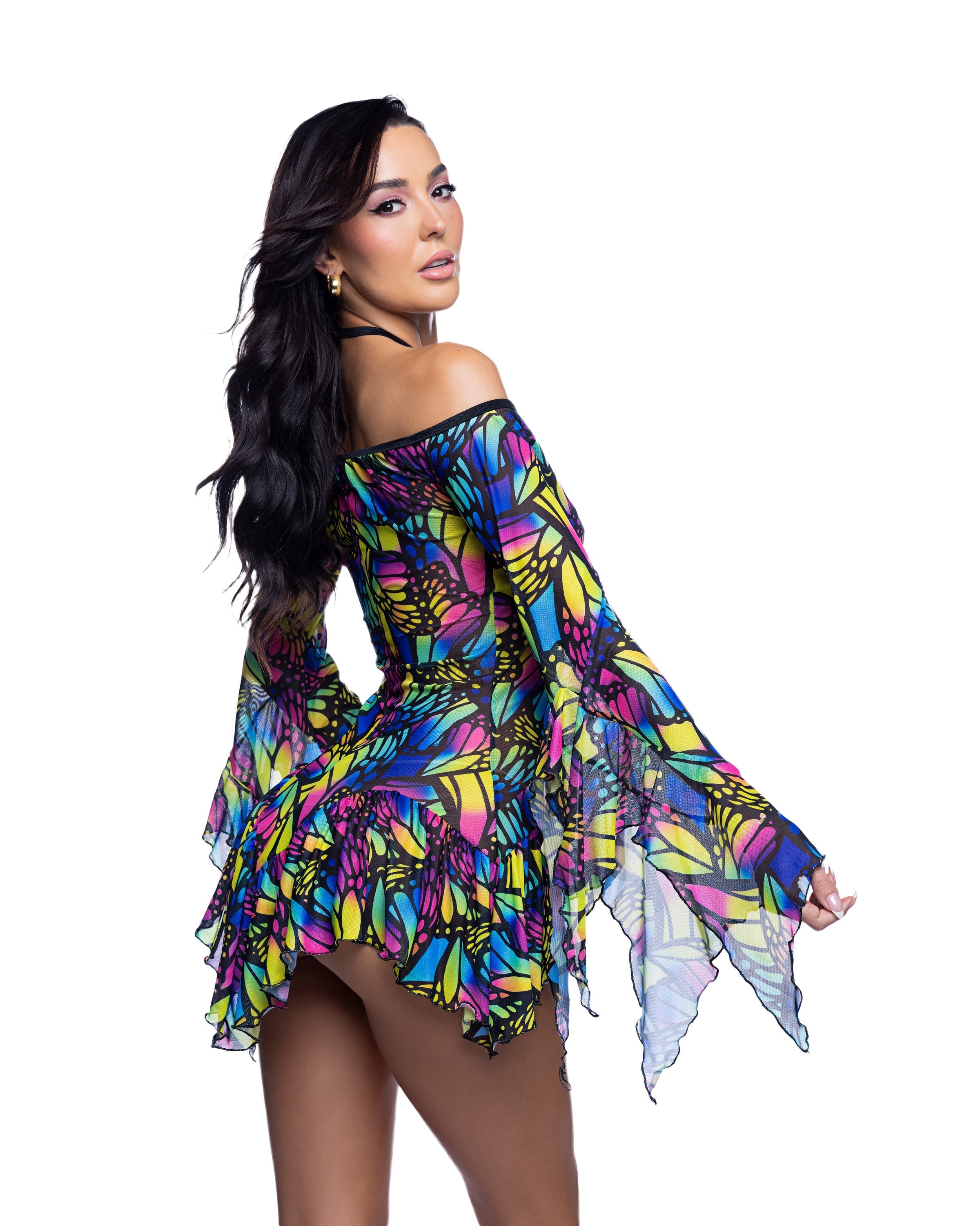 Flow Dress Bell Sleeve by Rave Fix
