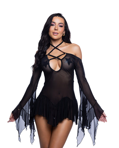 Flow Dress Bell Sleeve by Rave Fix
