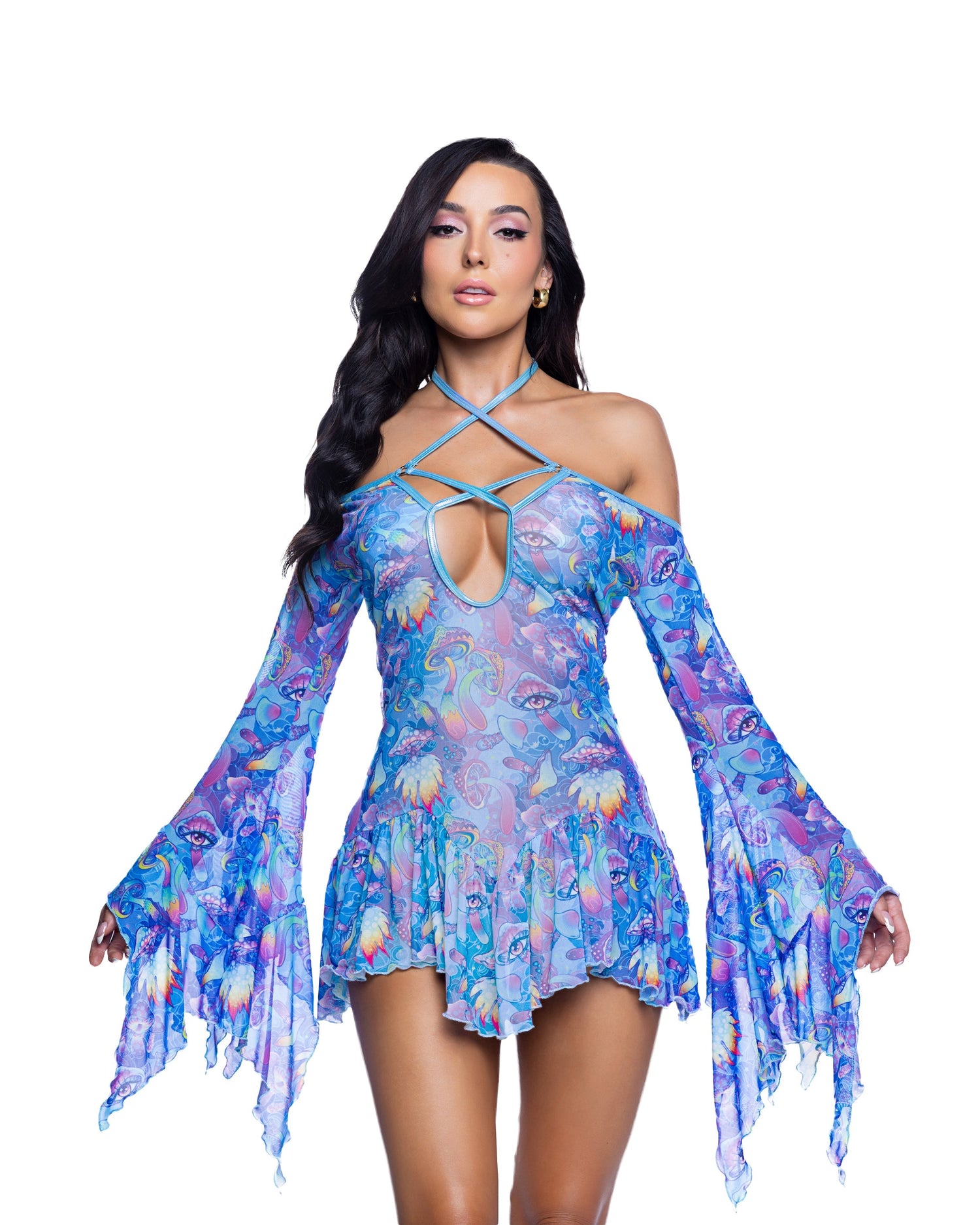 Flow Dress Bell Sleeve by Rave Fix