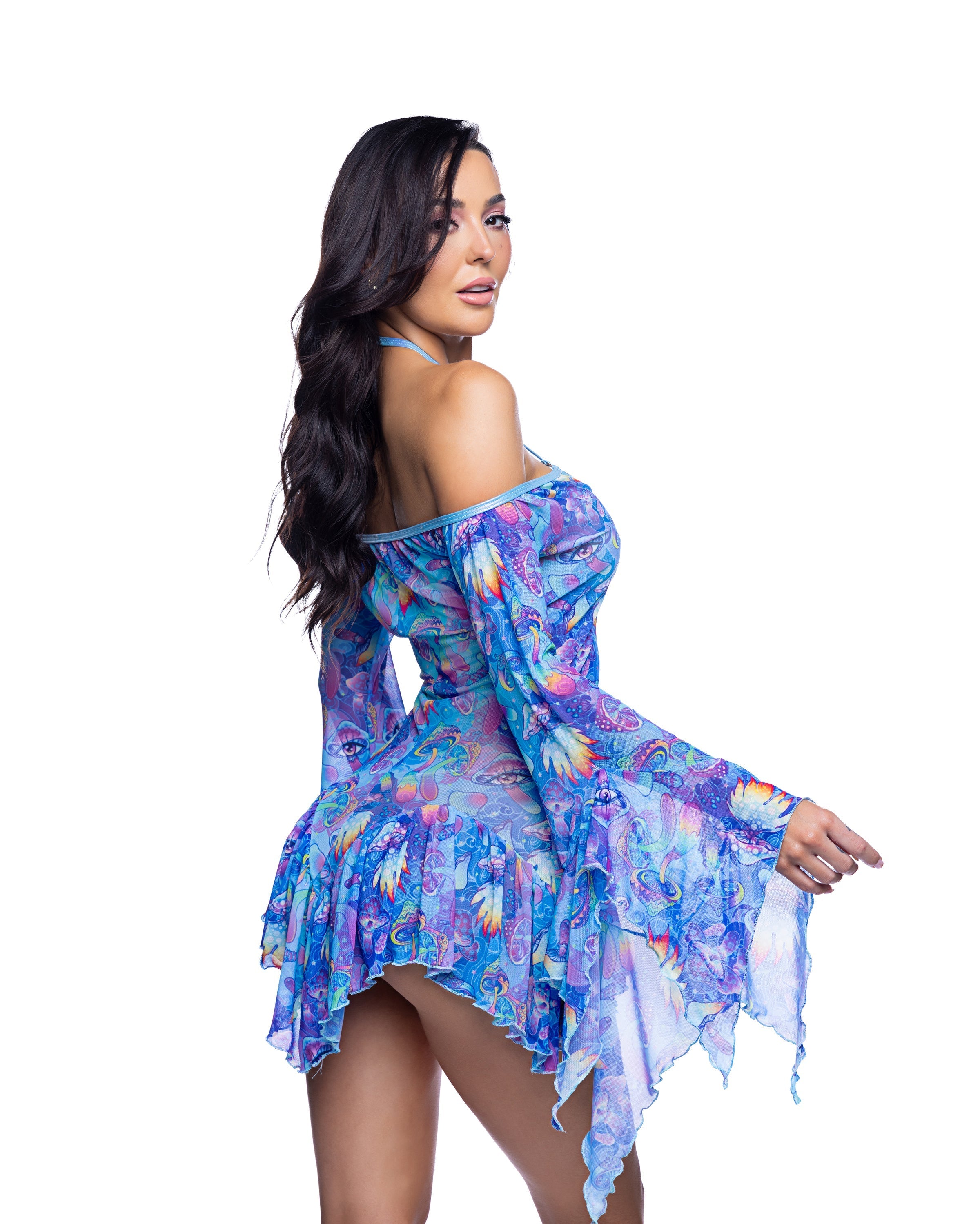 Flow Dress Bell Sleeve by Rave Fix