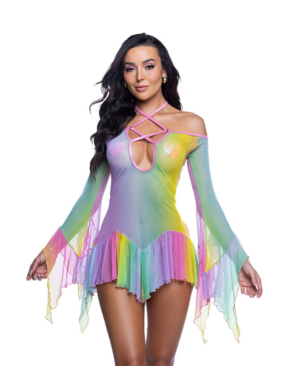 Flow Dress Bell Sleeve by Rave Fix