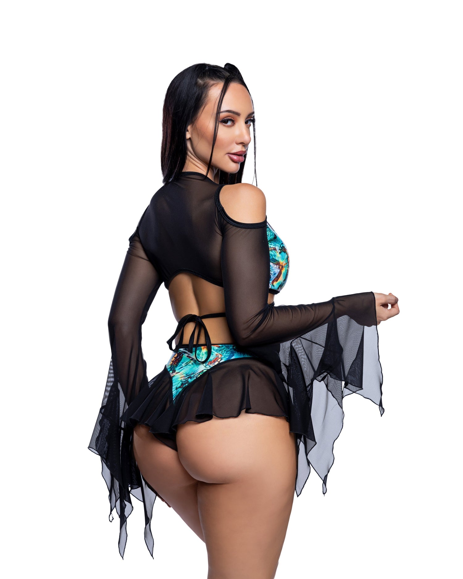 Butterfly Flow Top Bell Sleeve by Rave Fix