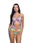 5 Ring Cutout Rave Bodysuit by Rave Fix