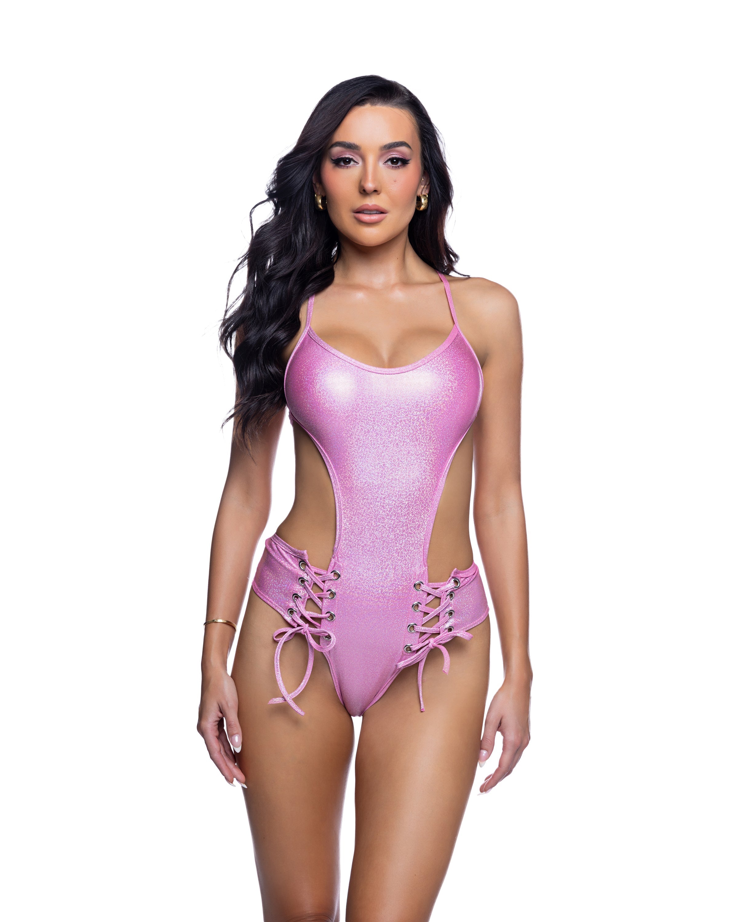 Lace-Up Festival Bodysuit by Rave Fix