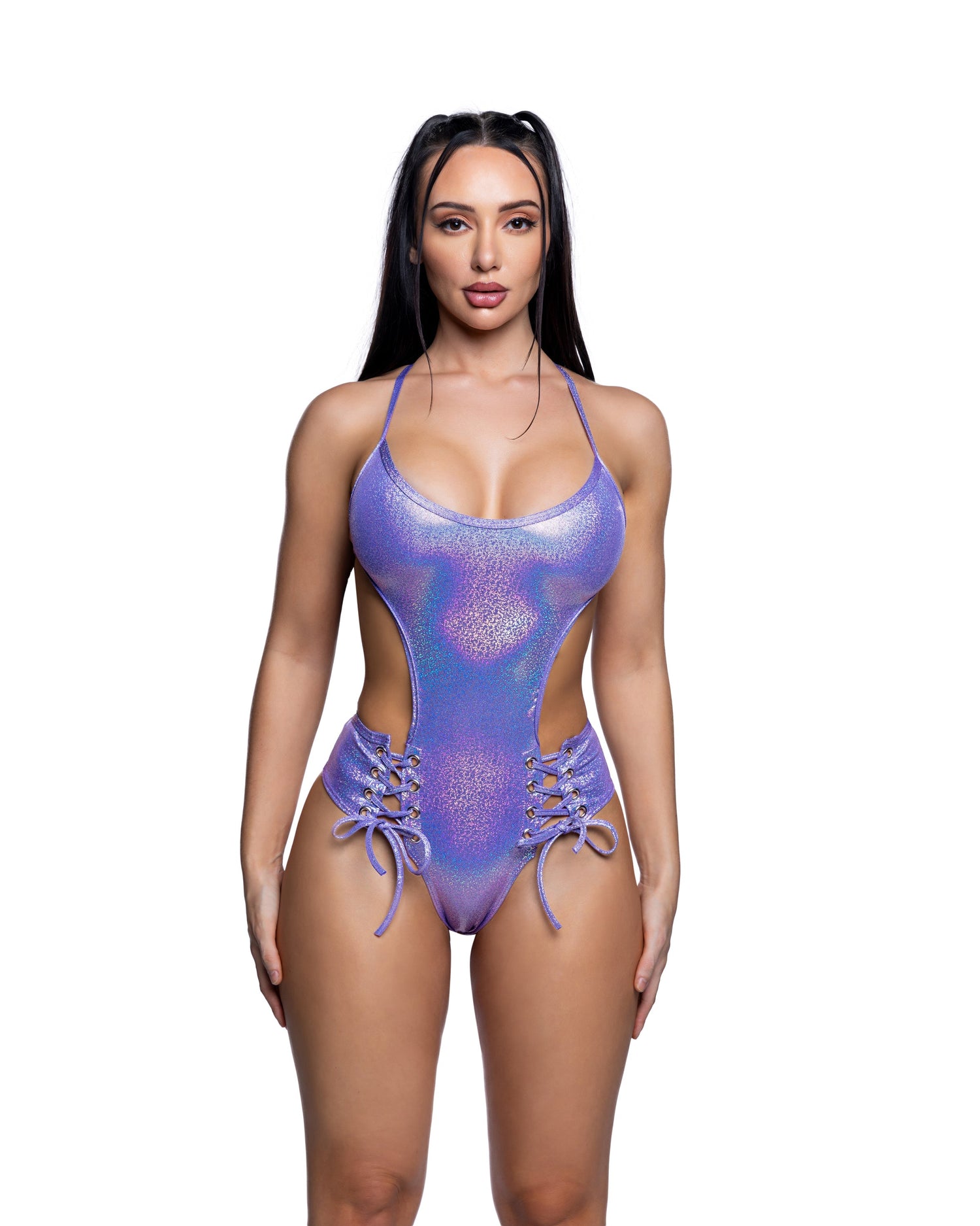 Lace-Up Festival Bodysuit by Rave Fix
