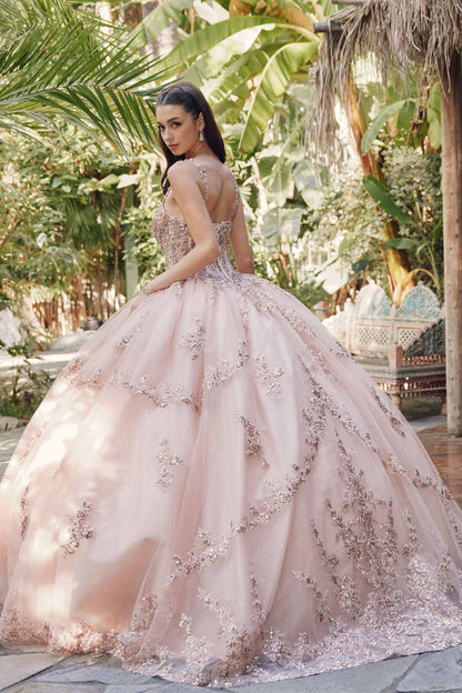 Juliet JT1450J Poofy Sweetheart Corset Boned Quinceanera Ball Gown by DiscountDressShop
