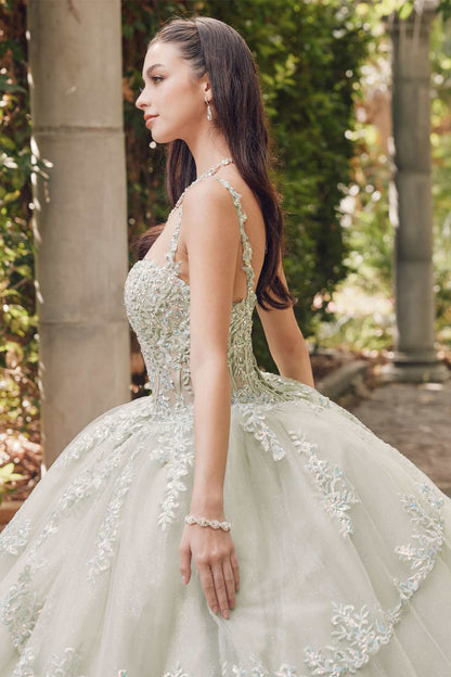 Juliet JT1450J Poofy Sweetheart Corset Boned Quinceanera Ball Gown by DiscountDressShop