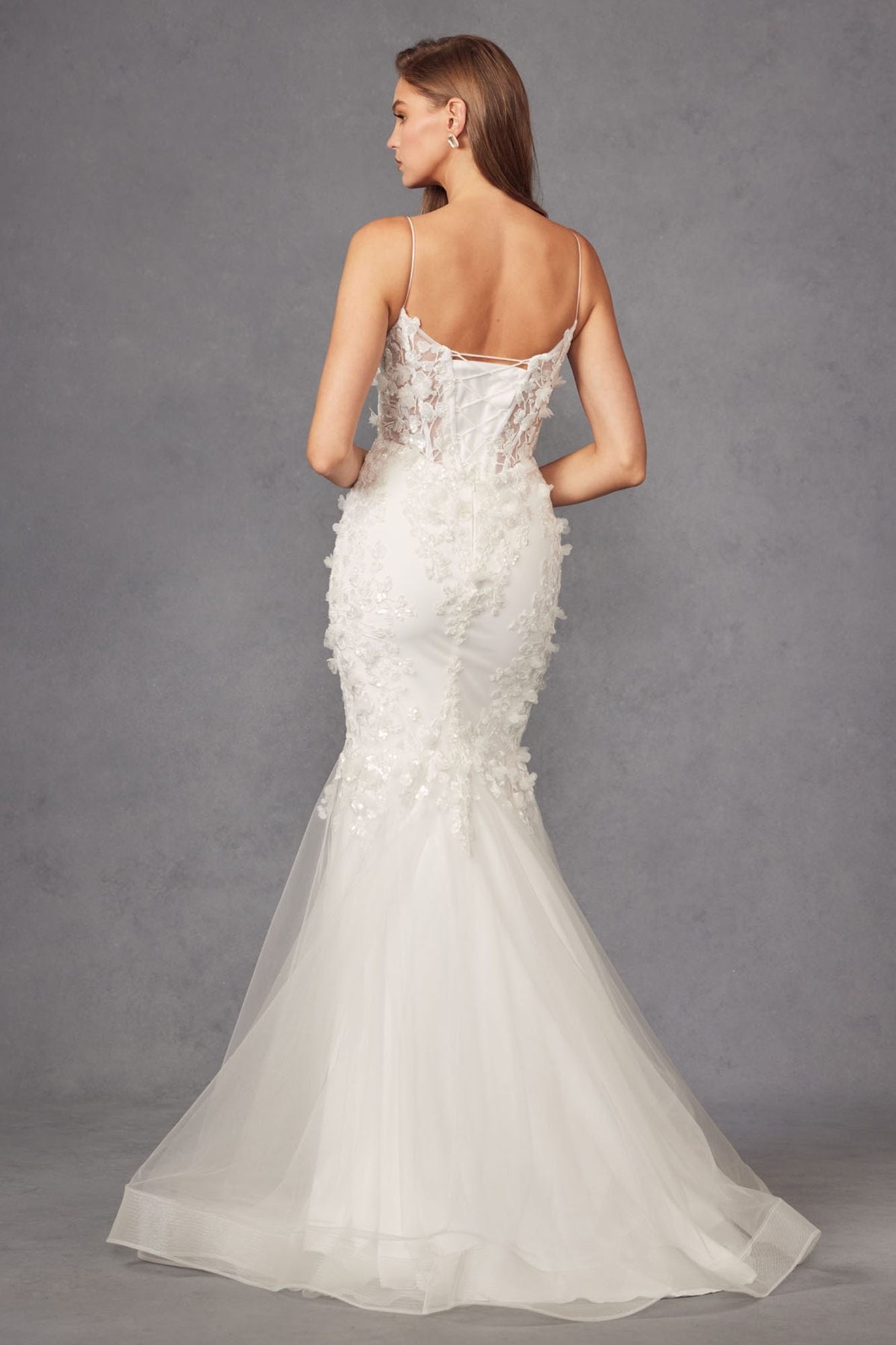Juliet JT2469KW Long Sweetheart Boned Embellished Bodice Trumpet Gown by DiscountDressShop