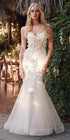 Juliet JT2469KW Long Sweetheart Boned Embellished Bodice Trumpet Gown by DiscountDressShop