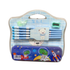 ZHI HUI CUO Juego con Cartuchera Metálica Azul Dino (12 Piezas) by Farmacias Savia