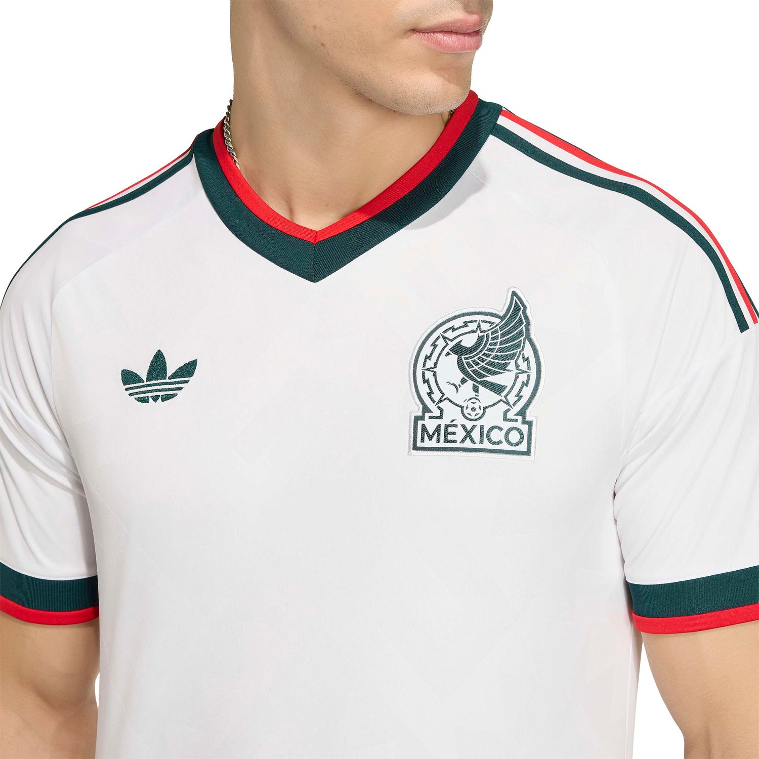 Adidas Mens Mexico 26 Away Jersey - White by Denim Exchange
