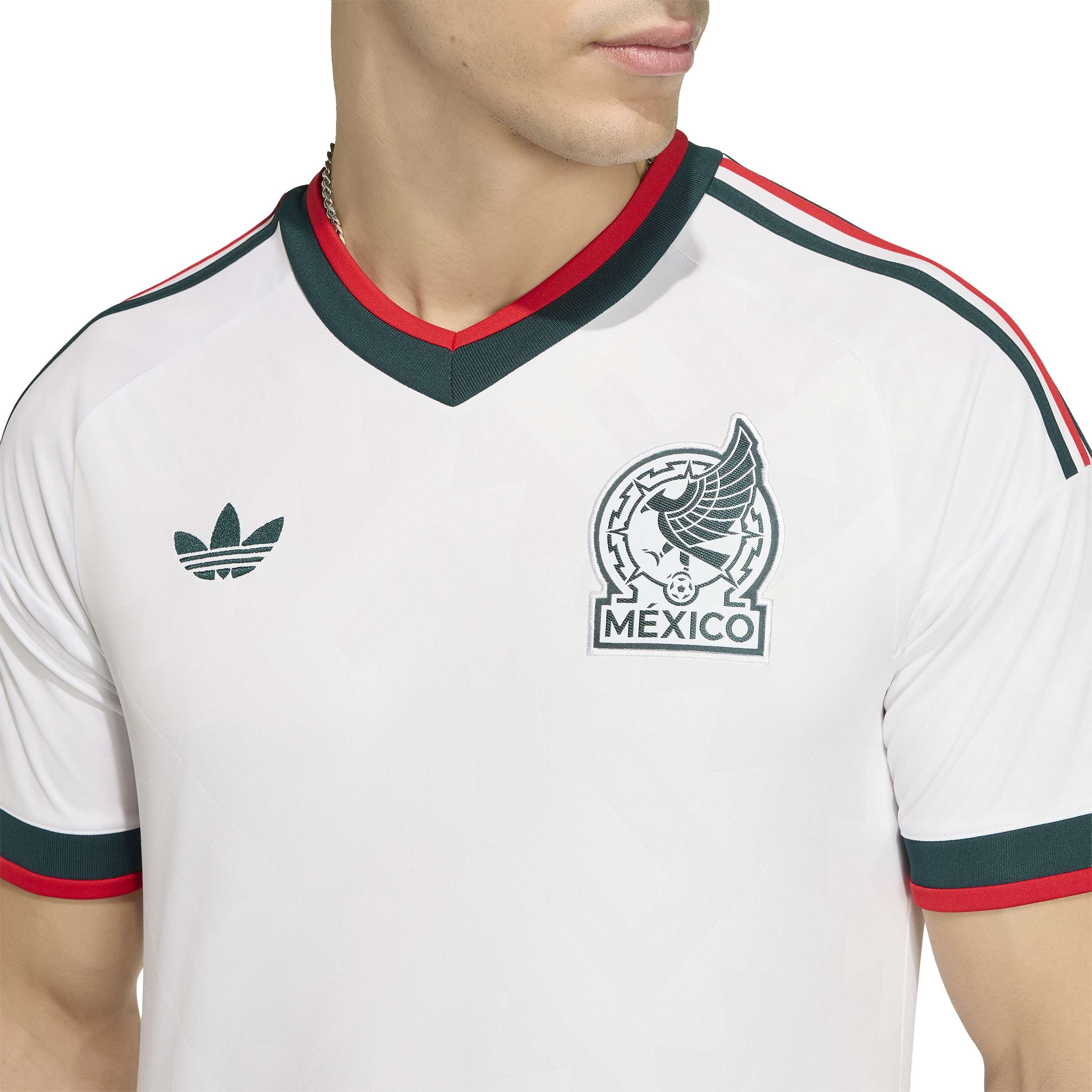 Adidas Mens Mexico 26 Away Jersey - White by Denim Exchange