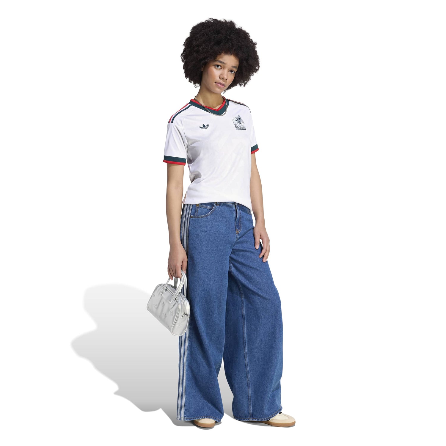 Adidas Womens Mexico 26 Away Jersey - White by Denim Exchange