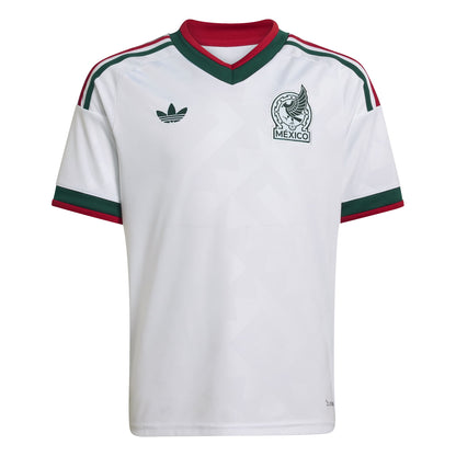 Adidas Kids Mexico 26 Away Jersey - White by Denim Exchange