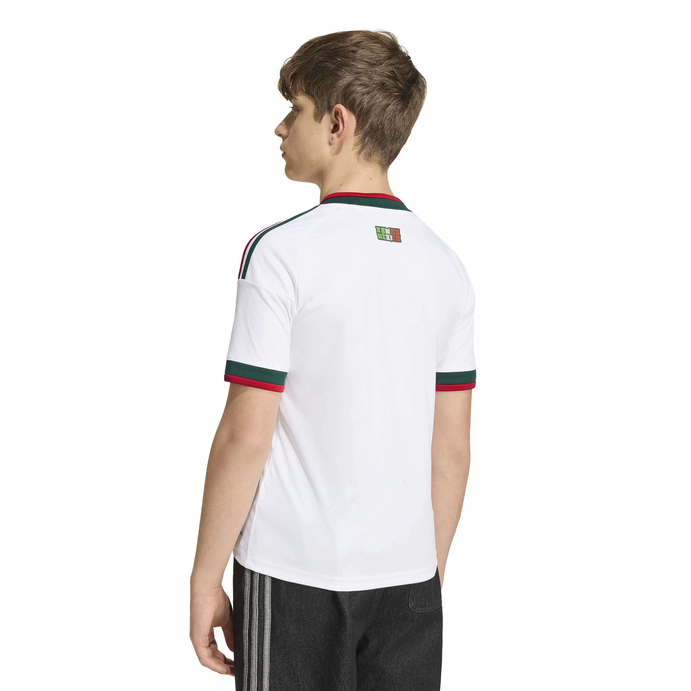 Adidas Kids Mexico 26 Away Jersey - White by Denim Exchange