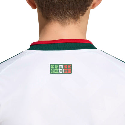 Adidas Kids Mexico 26 Away Jersey - White by Denim Exchange
