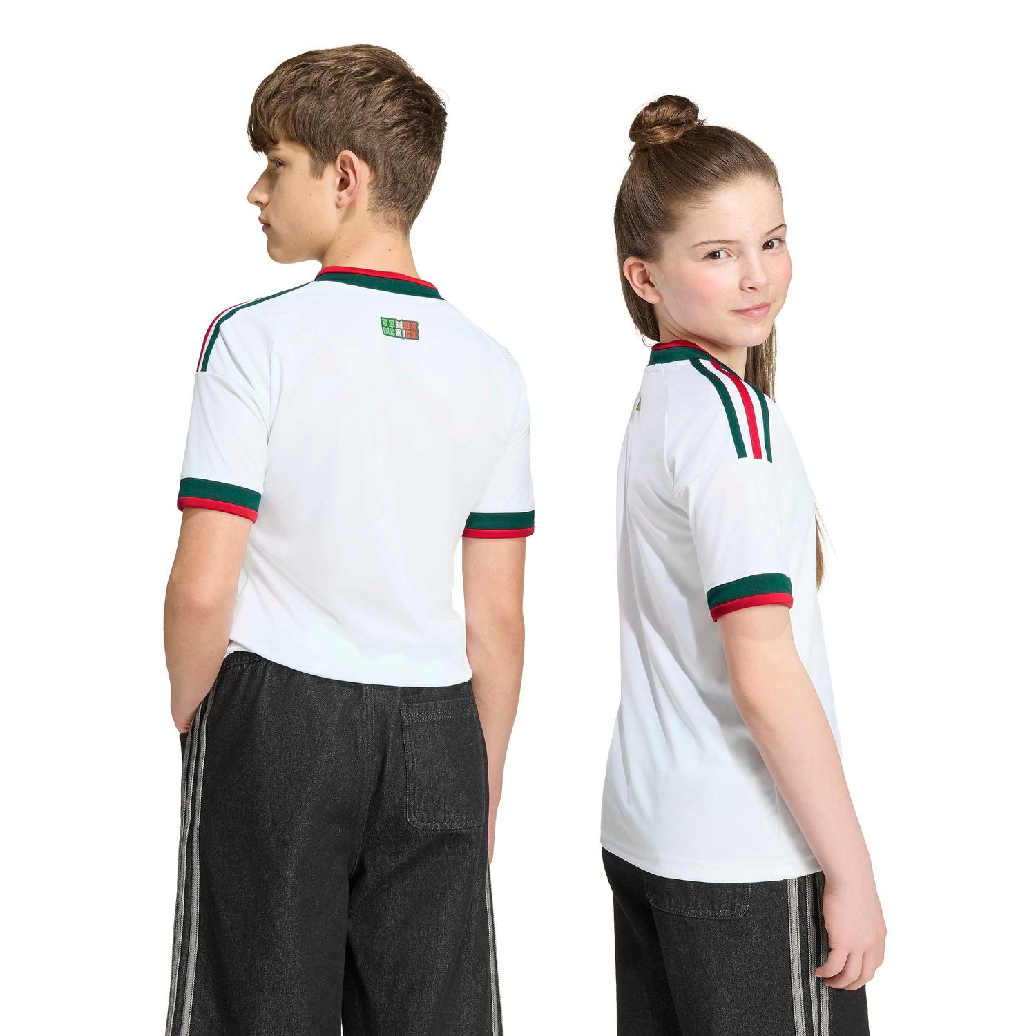 Adidas Kids Mexico 26 Away Jersey - White by Denim Exchange