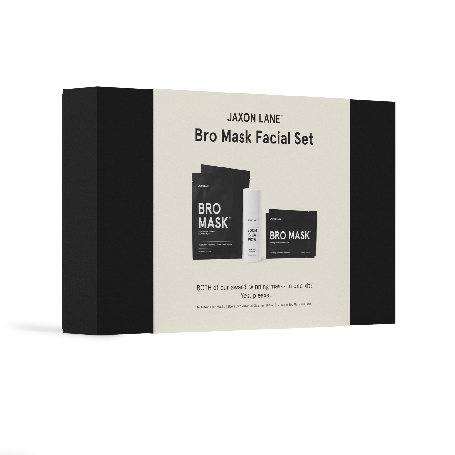 Bro Mask Facial Set - Ready, Set, Glow Gift Box by JAXON LANE