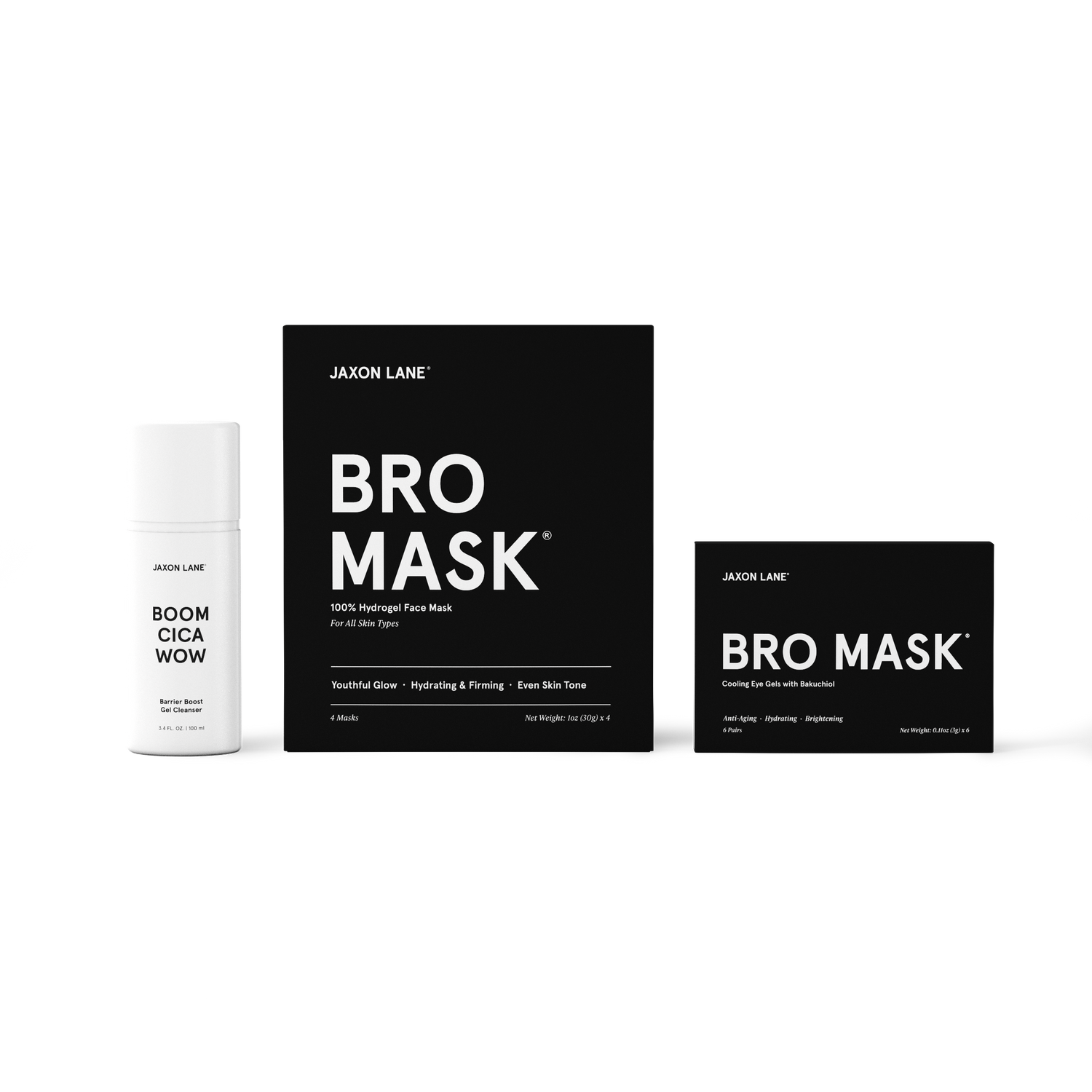 Bro Mask Facial Set - Ready, Set, Glow Gift Box by JAXON LANE