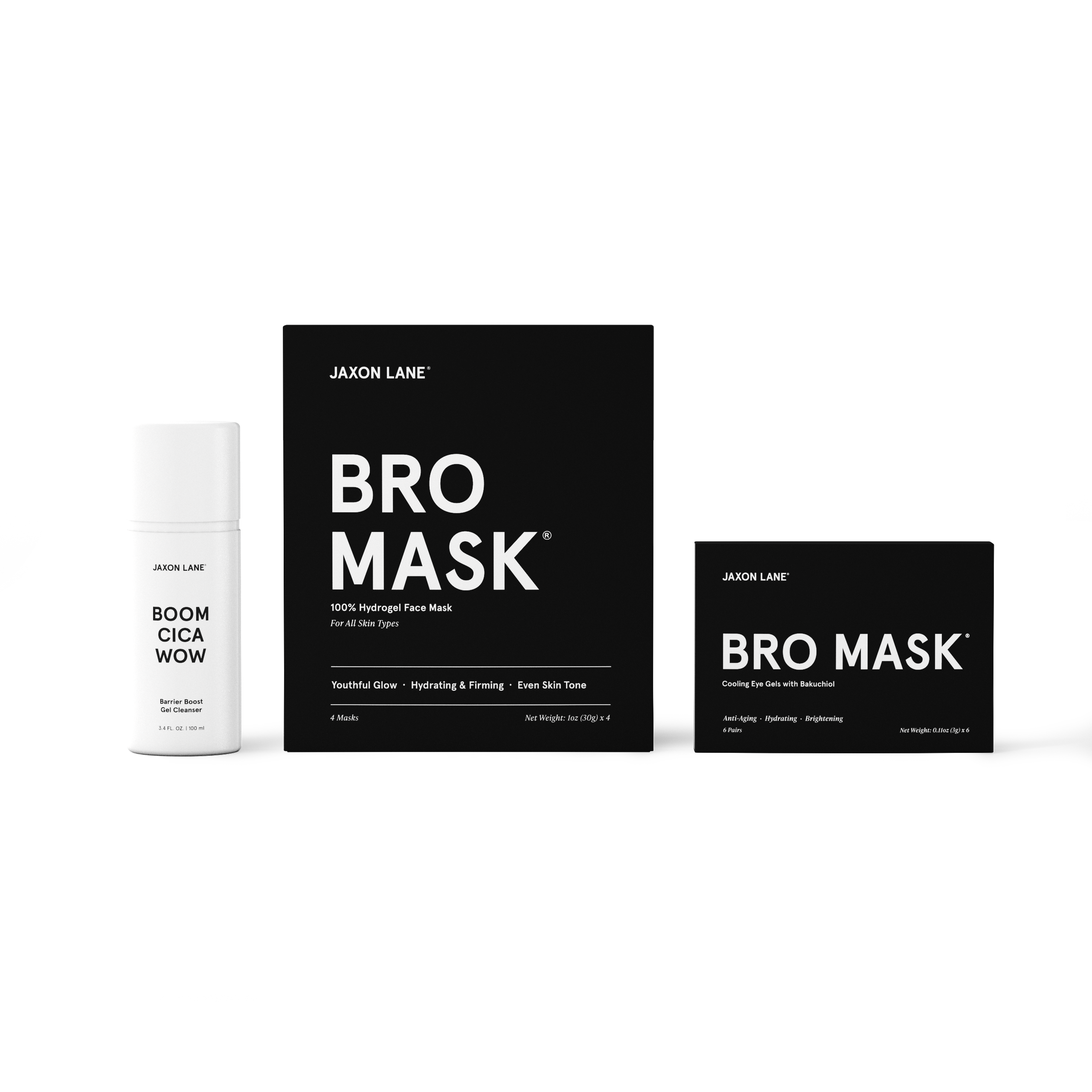 Bro Mask Facial Set - Ready, Set, Glow Gift Box by JAXON LANE