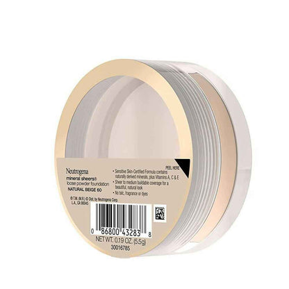 Neutrogena Mineral Sheers Loose Powder Foundation, Natural Beige 60
