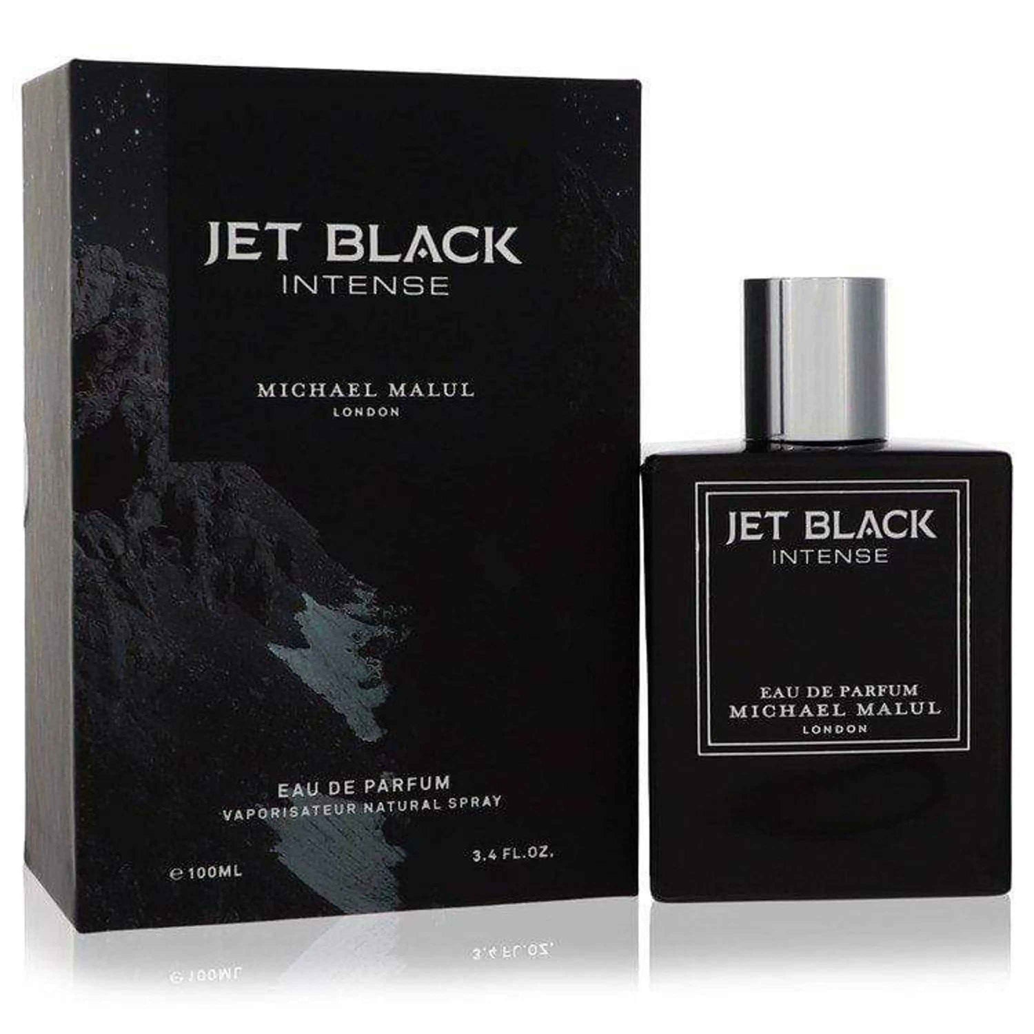 Jet Black Intense by Michael Malul For Men 3.4 oz Eau de Parfum Spray