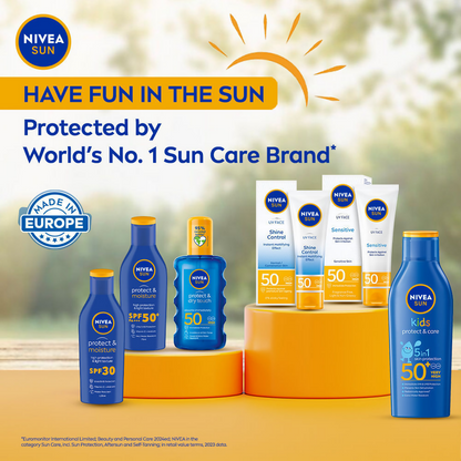 Nivea Sun Shine Control SPF 50 Sunscreen Ultra Matte, No White Cast, Instant UV Protection